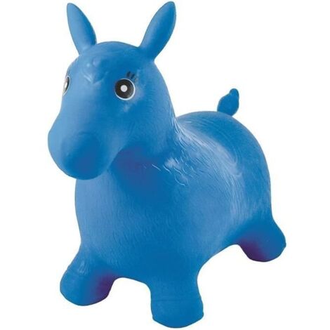 LEXIBOOK Cheval Sauteur Gonflable Bleu - 3 ans et +