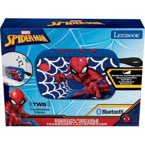 Lexibook Spider-Man BT018SP Bluetooth-Lautsprecher – FM-Radio, MicroSD-Karte