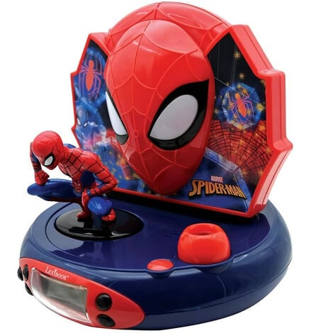LEXIBOOK - SPIDERMAN - Radio Réveil Enfant avec Projections d'Images