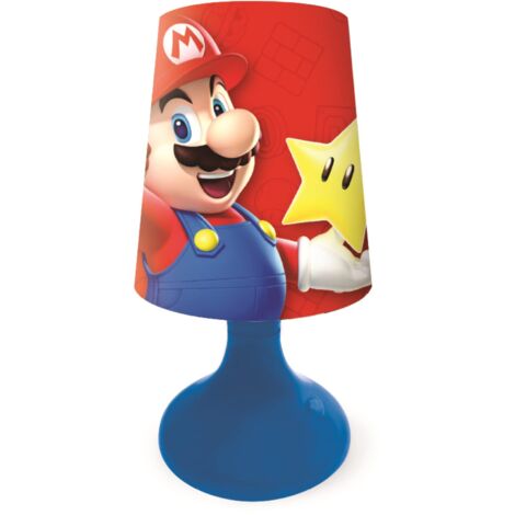 Lexibook, Super Mario, Mini lampada da comodino senza fili e luce notturna, rossa, MLT10NI