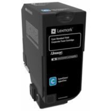 Lexmark 74C2SCE cartuccia toner 1 pz Originale Ciano