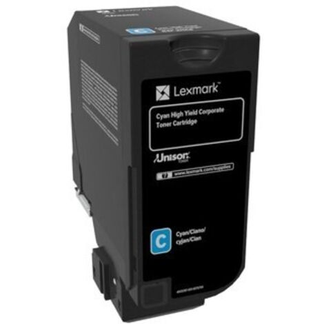 Lexmark 84C2HCE Cyan - Original XL Toner für CX725