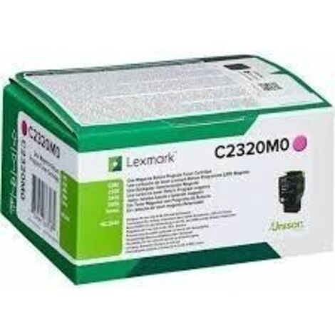 Lexmark C2320M0 cartucho de tóner 1 pieza(s) Original Magenta