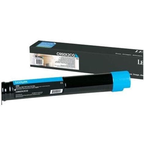 Lexmark C950X2CG cartuccia toner 1 pz Originale Ciano