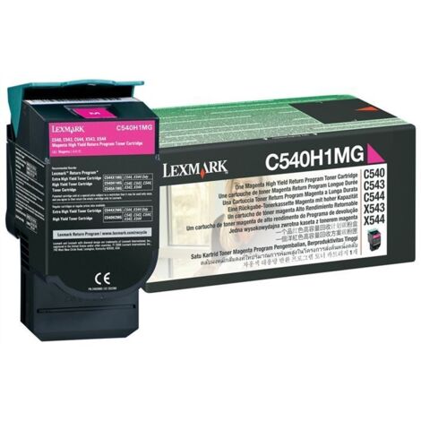 Lexmark Cartuccia Toner Magenta Return Program Ad Alta Resa Per 54X, X54X (2K) C540H1Mg