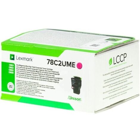 Lexmark Toner 78C2UME Magenta - Originaltoner für Lexmark CS521dn, CS622de Drucker
