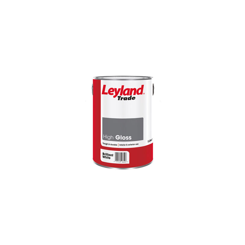 Leyland - Trade High Gloss Paint - Brilliant White - 750ml - Brilliant White