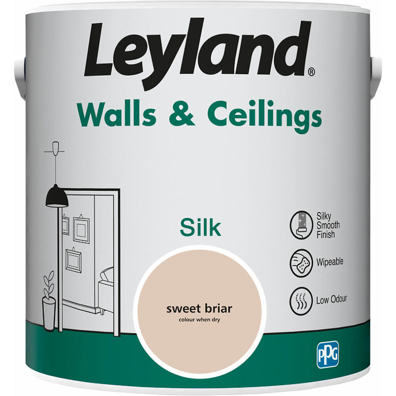 Walls & Ceilings Silk Sweet Briar 2.5L - Leyland