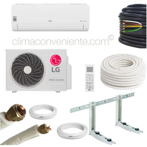 5 mètres – Mono-split 9000 btu – 2.6 kw S09ET, A++, climatiseur reversible mural split fixe - gamme professionnelle ClimaConveniente®