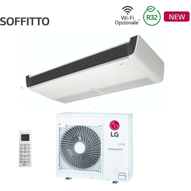 LG Ceiling Air Conditioner rèversible 24000 Btu UV24F R-32 Wi-Fi Optional Remote Control Included - New