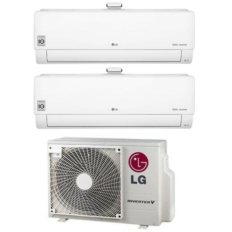 LG - Climatiseurs split double rèversible série atmosfera 9+9 avec MU2R17 R-32 Wi-Fi intégré 9000+9000