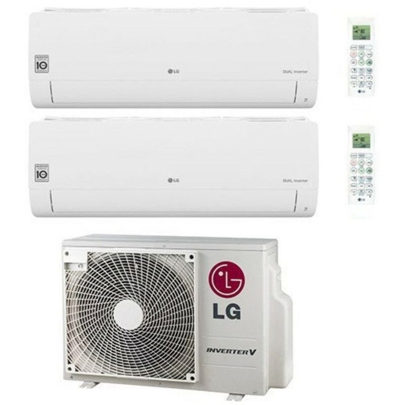 lg dual split inverter air conditioner libero smart series 9+18 avec mu3r19 ul0 r-32 wi-fi integrated 9000+18000 - new