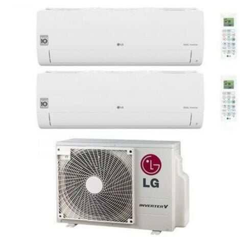 LG Dual Split rèversible Air Conditioner Libero Smart Series 9+12 avec MU2R15 UL0 R-32 Wi-Fi Integrated 9000+12000 - New