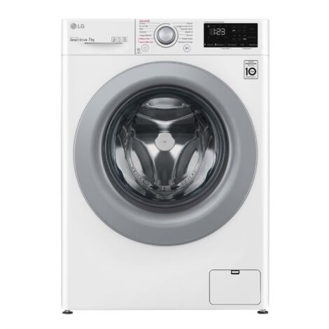 LG F2WV3S7S4E Lavatrice Slim AI DDTM SteamTM 7kg Classe energetica D. Tipo di carica: Caricamento frontale. Capacità cestello: 7 kg, Classe di efficienza della centrifuga: B, Silenziosità (centrifu...