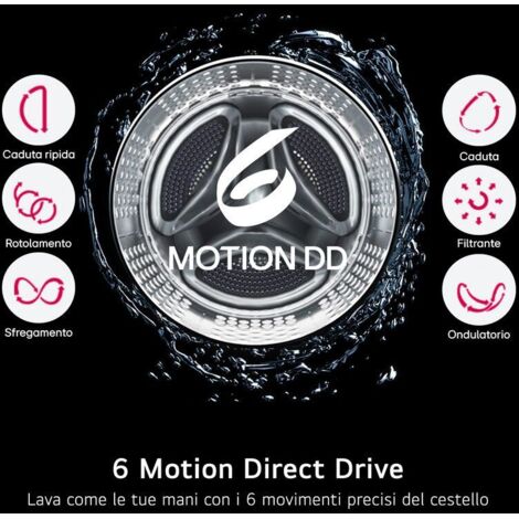 LG Lavasciuga Slim AI DD 9/5kg Classe E - Tecnologia TurboWash 360 E Vapore, Carico Frontale, 1200 Giri - Foto 6