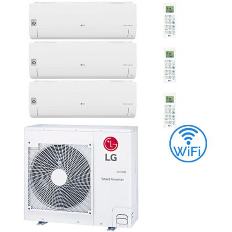 LG - Libero Smart R32 Wifi Trial Split Climatiseur à double onduleur 12000 + 12000 + 12000 btu avec eu. MU4R25 nouveau Classe a++/a+