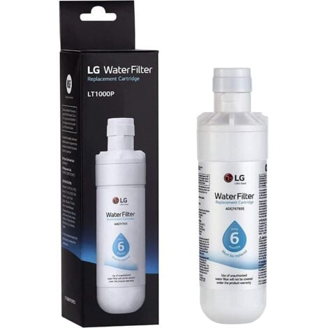 MIMIY LG LT1000P – Filtro dell'acqua sostitutivo per frigorifero da 6 mesi/200 galloni (NSF42, NSF53 e NSF401) ADQ74793501, ADQ75795105 o AGF80300704, bianco
