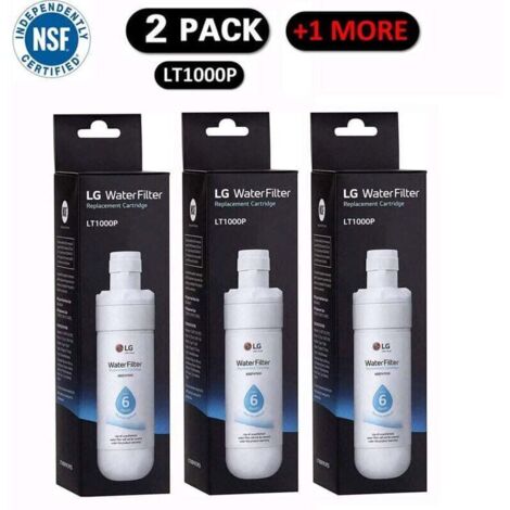 LG LT1000P2 Kühlschrankfilter-Set  Weiß, 6 Monate/200 Gallonen