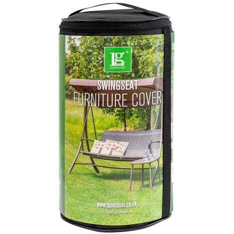 LG Outdoor Deluxe 3 Seater Swingseat Garden Hammock Seat Furniture Cover Black