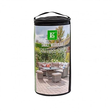 LG Outdoor Deluxe Small Modular Sofa Dining Table Garden Furniture Cover Black