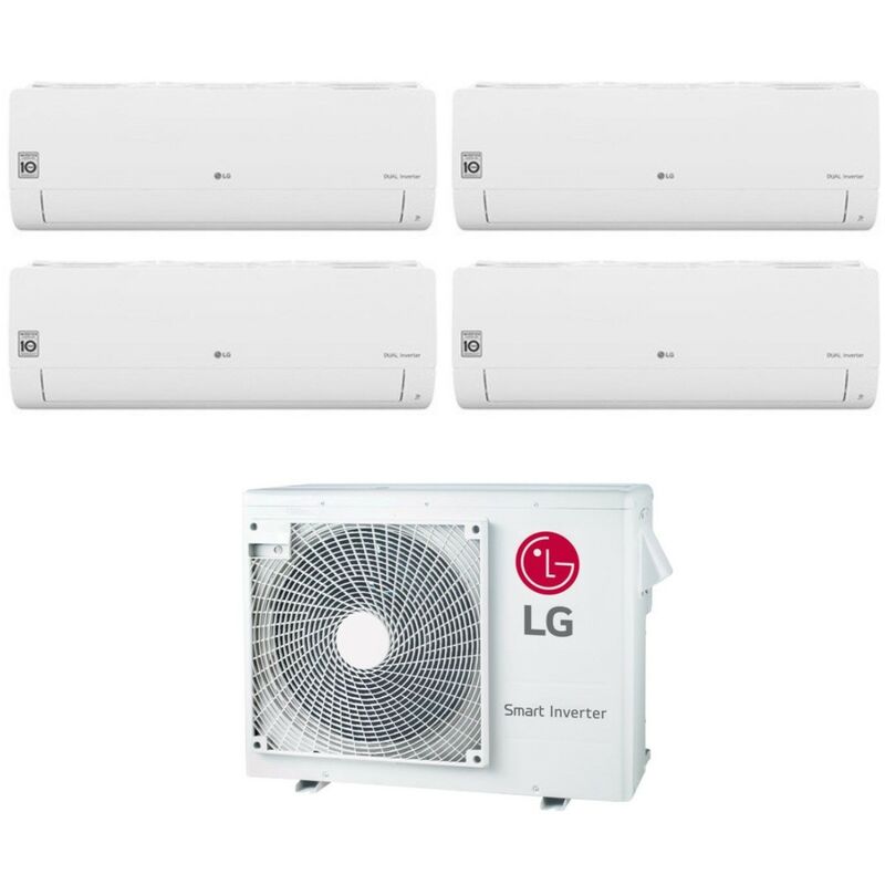 LG - Quadri Split rèversible Climatiseur Libero Smart Series 7+7+18 avec MU4R27 U40 R-32 Wi-Fi intégré 7000+7000+18000 - Nouveau