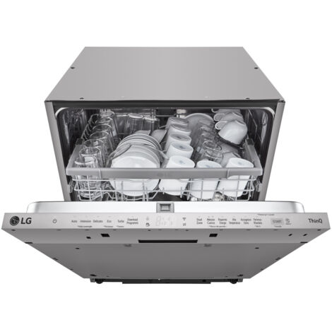 LG QuadWash DB242TX Lavastoviglie a Scomparsa Totale Classe Energetica D 46dB 14 Coperti Wi-Fi