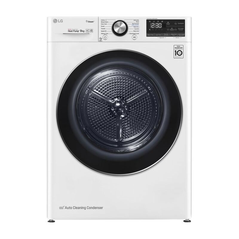 Image of LG - RC90V9AV2W Asciugatrice 9 kg Pompa di Calore Libera installazione Carica frontale a+++