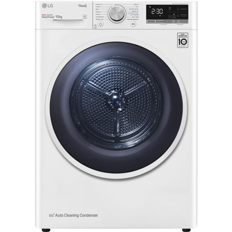 Image of LG RH10V9AV4W Asciugatrice Libera Installazione Caricamento Frontale 10 kg Classe A+++ Bianco