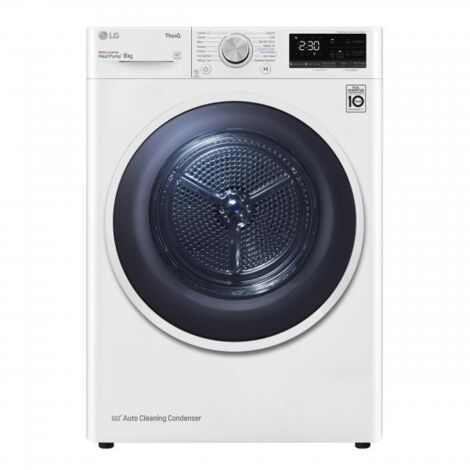 LG RH80V9AVHN Asciugatrice 8 kg Libera installazione Carica frontale A+++. Posizionamento dell'apparecchio: Libera installazione, Tipo di carica: Caricamento frontale, Sistema di as... -  - LGRH80V9AV