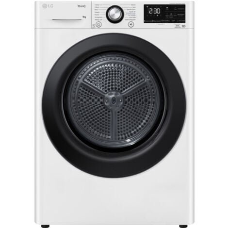 LG RH90V9AVBN Asciugatrice 9kg DUAL Inverter Classe A+++ Condensatore Autopulente Bianco