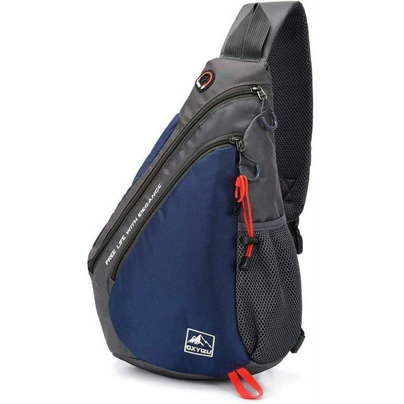 Lger Sac de Poitrine Sac d'Epaule Sling Bag Sacoche Sac Bandoulire pour Homme Femme pour cole Voyage Randonne Camping Excursion Cyclisme quitation