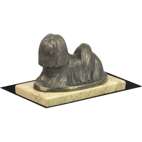 Lhasa Apso - statuetta di cane, figurina di sagoma di cane, trofeo per una mostra canina di Art-Dog