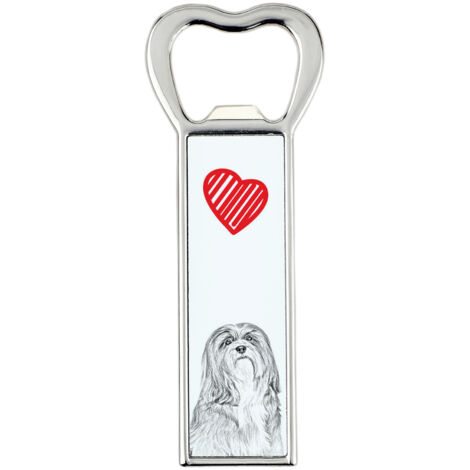 Lhassa Apso - Décapsuleur chien, ouvre-réfrigérateur personnalisé, cadeau unique pour homme par Art-Dog