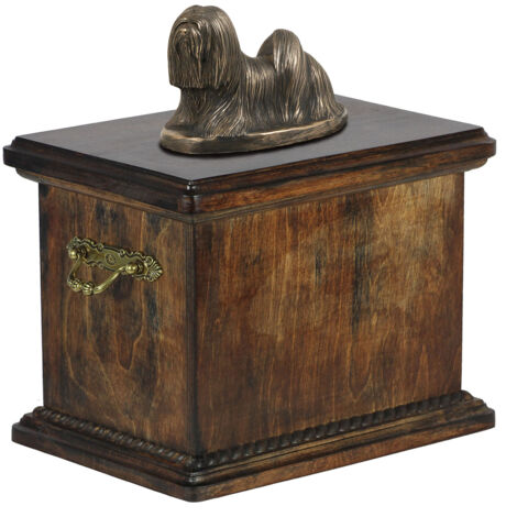 Lhassa Apso - urne pour cendres de chien, urne avec statuette, urne élégante de style classique par Art-Dog