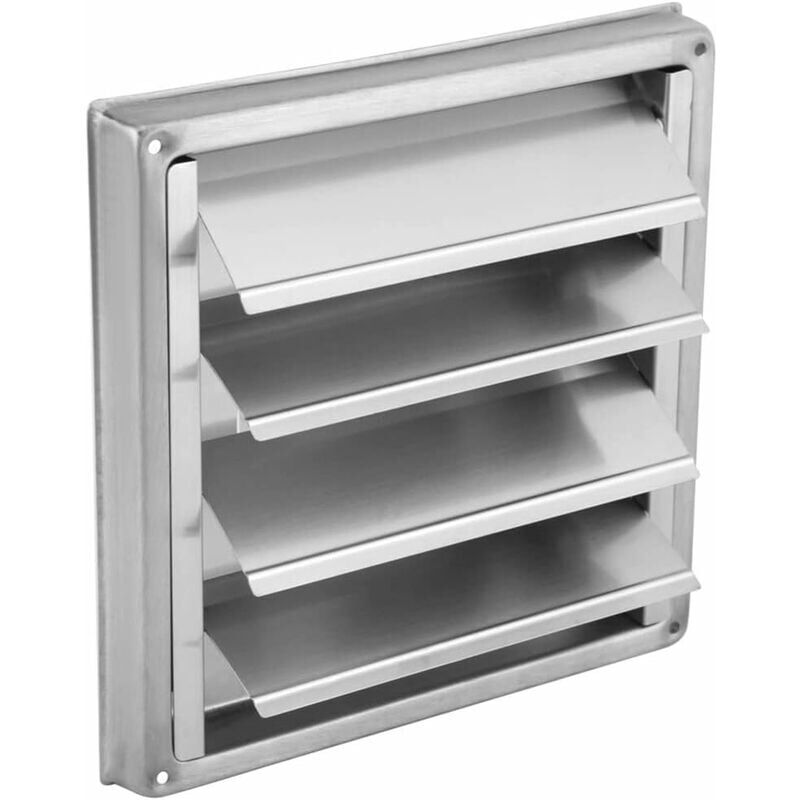 Serbia - LI125mm Vent en Acier Inoxydable Conduit d'air Grille Mur Carré Sortie Sèche-Linge Extracteur Ventilation Couvercle Ventilateur (Color : As