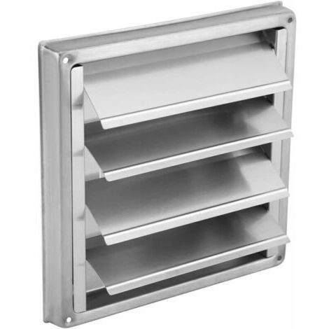 LI100mm Vent en Acier Inoxydable Conduit d'air Grille Mur Carré Sortie Sèche-Linge Extracteur Ventilation Couvercle Ventilateur (Color : As Shown)