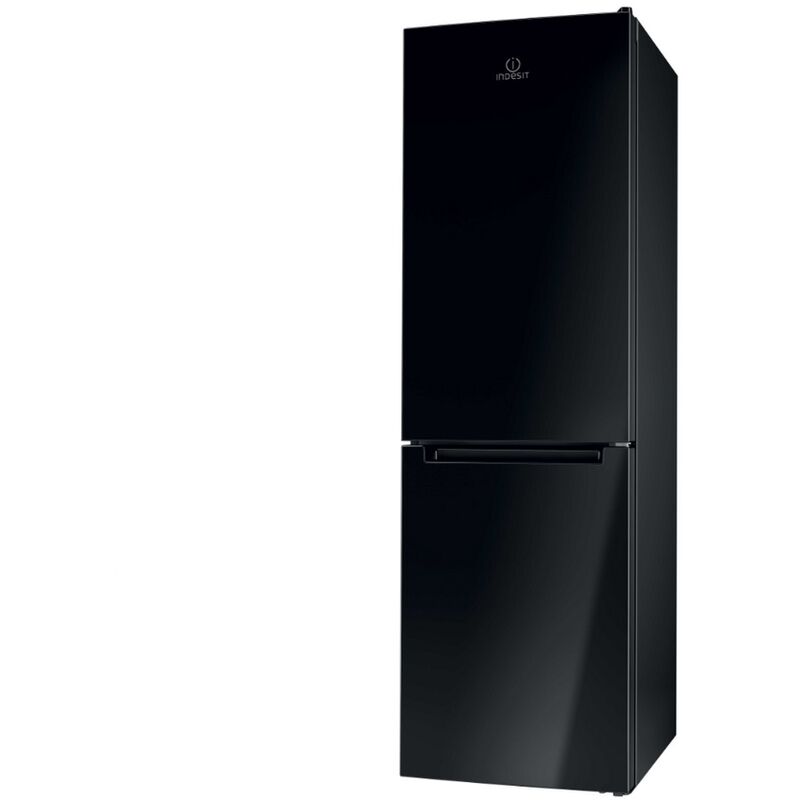 Image of Indesit - frigorifero combinato 60cm 339l statico nero - LI8S1EK