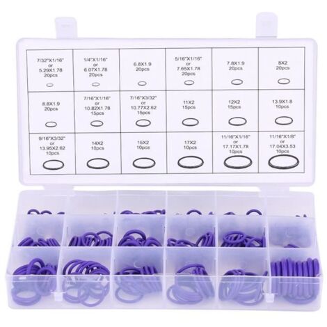 LIA 270 Pcs-Kit De Climatisation De Voiture Compresseur Joint Torique En Caoutchouc Rondelle -Violet