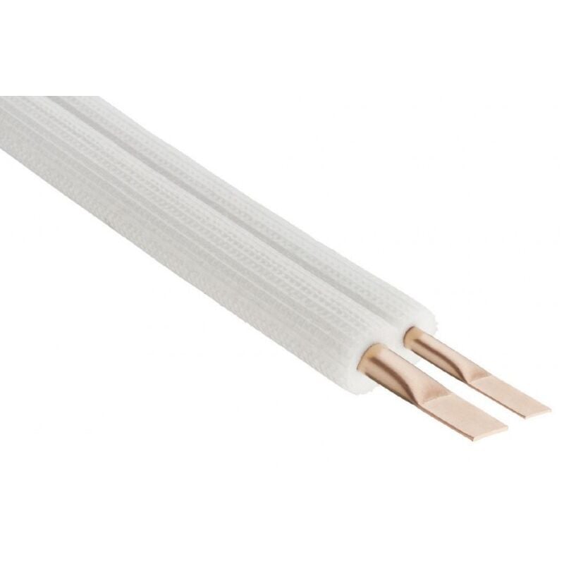 7m de Liaisons Frigorifiques Isolée Bi-Tubes Cuivrées Atlantic M1 1/4' 3/8' Epaisseur 6mm - 809057 - neuves