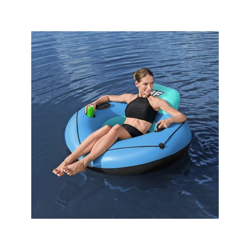 Salvavidas Sillón Hinchable Donut Con Mangos Portavasos De Cuerda 43108