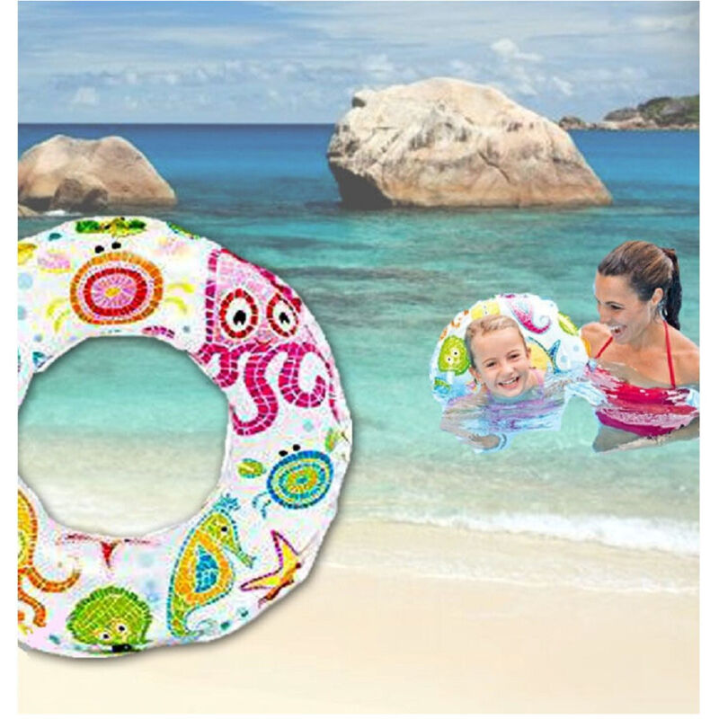 Trade Shop - Salvagente Ciambella Gonfiabile Galleggiante Mare Piscina Spiaggia Bambini 51Cm -