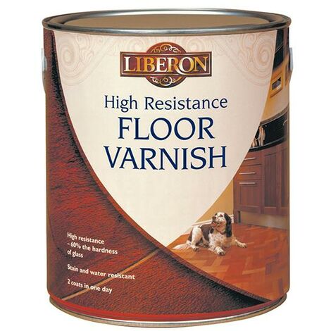 Liberon 024553 High Resistance Floor Varnish Clear Satin 2.5 litre LIBHRFVCS25L
