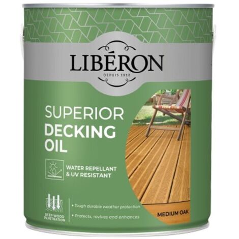 Liberon 126104 Superior Decking Oil Medium Oak 2.5 litre LIB126104
