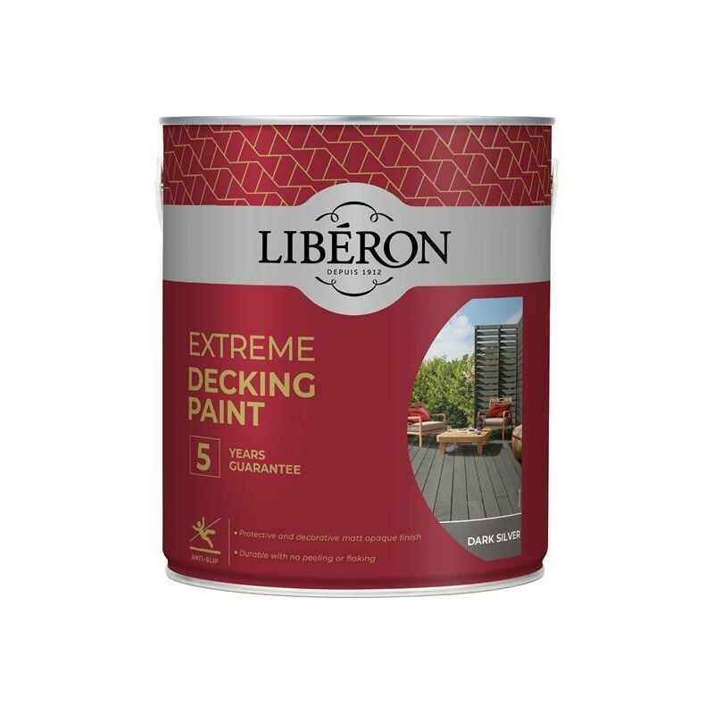 Extreme Decking Paint Dark Silver 2.5 litre - LIB126140