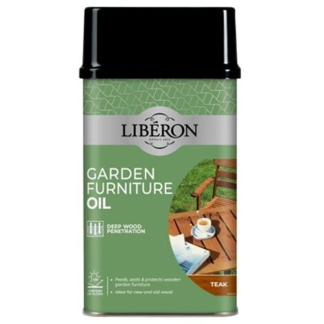 Liberon 126173 Garden Furniture Oil Teak 1 litre LIB126173