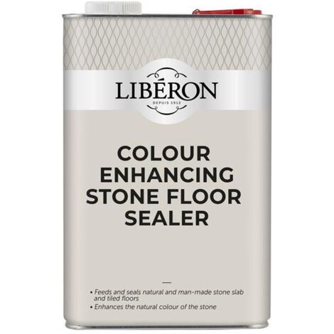 Liberon 126768 Colour Enhancer Stone Floor Sealer 5 litre LIBFSSEAL5LN