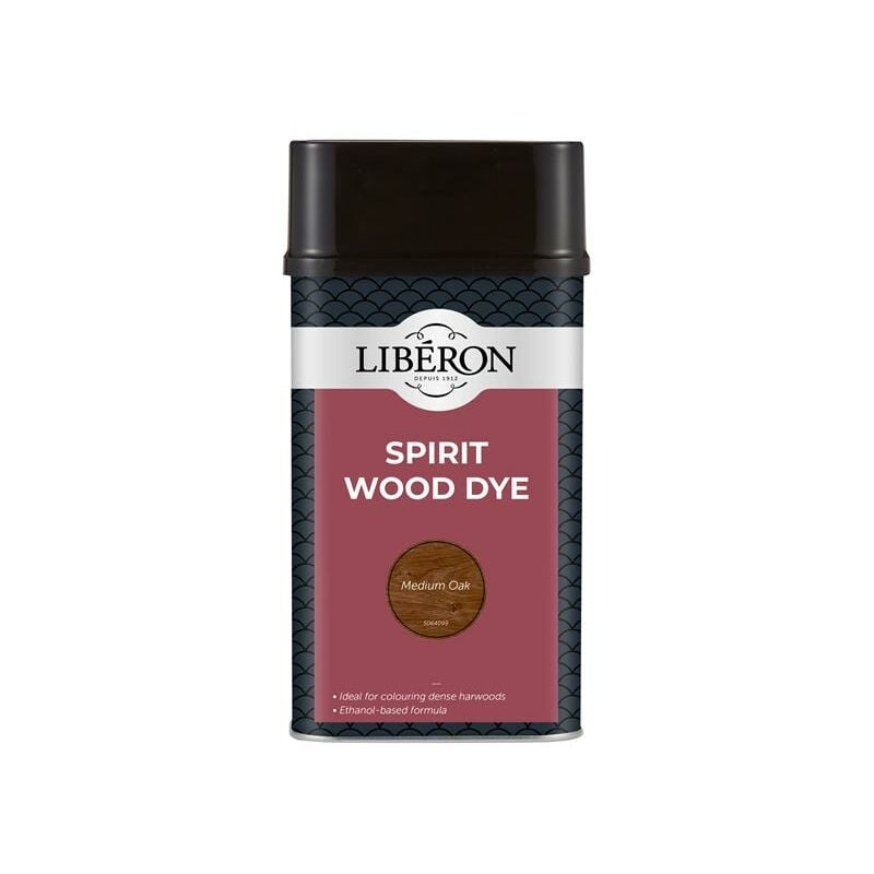 Liberon Spirit Wood Dye Medium Oak 1 litre LIBSDMO1LN