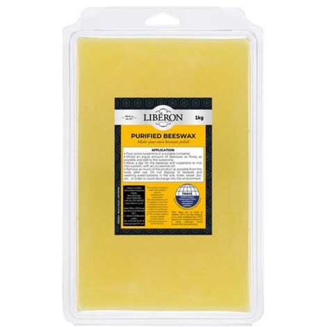 Liberon 126820 Purified Beeswax 1kg LIBBPUR1KGN