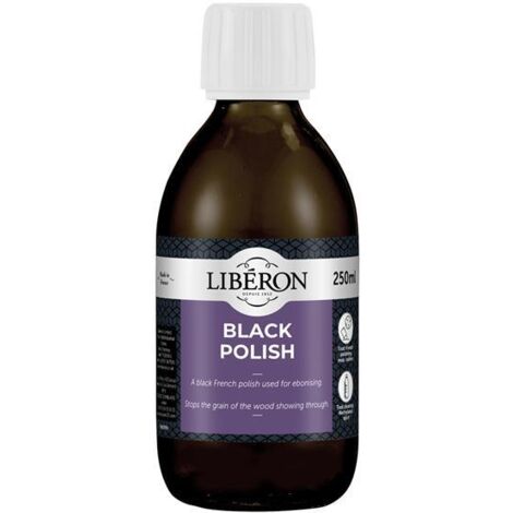 Liberon 126831 Black Polish 250ml LIBBP250N