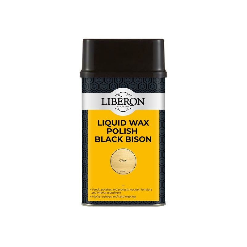 Liberon 126887 Liquid Wax Polish Black Bison Clear 500ml LIBBLWCL500N